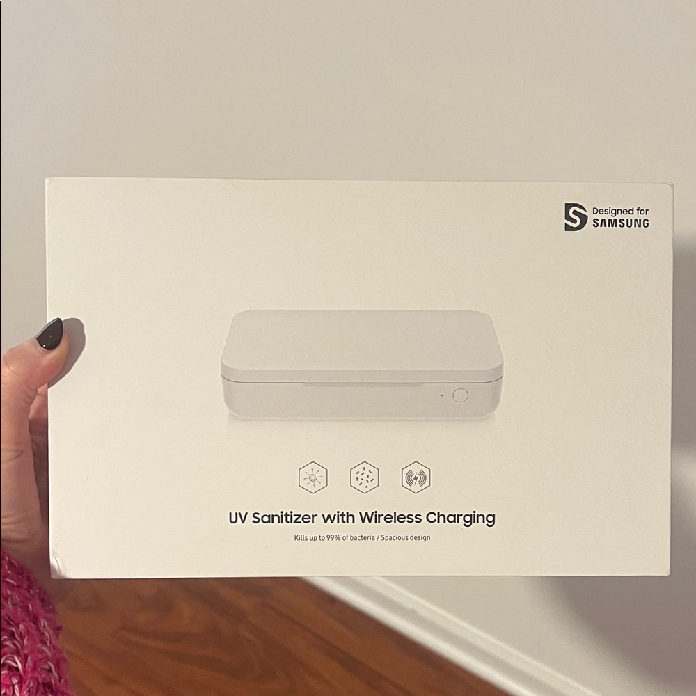 Samsung Wireless Charging UV Sanitizer - Sleek White